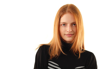 Naklejka premium natural beauty - no make-up young woman