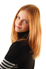 Naklejka premium natural beauty - no make-up young woman