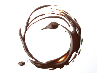 Diseño circular de chocolate