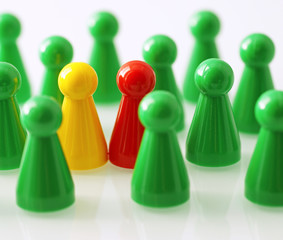 Leader with Consultant - Team Building Concept