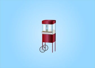 popcorn machine ( background on separate layer )