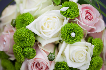 background of the wedding bouquet