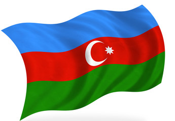 Obraz premium Azerbaijan flag