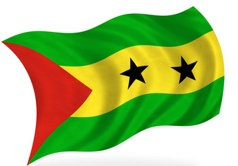 Naklejka premium Sao Tome And Principe, flag
