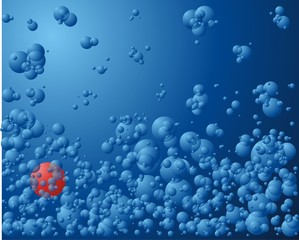 Blue wave background