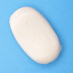 Soap on a Vibrant Blue Background.
