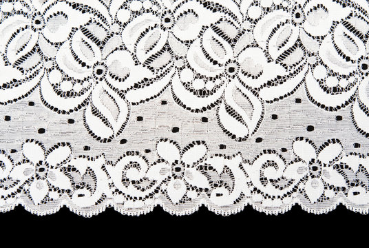 Decorative white lace