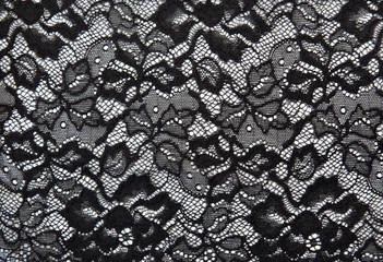 Background from black lace