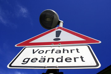 Vorfahrt geändert