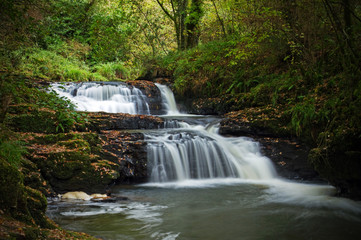 Beautiful cascades of Clare Glens - Ireland