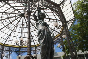 Fancy Gazebo with Female Figure Lamp at Aguada Puerto Rico