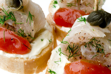canapes de arenques