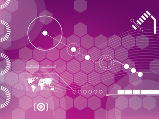 abstract background vector graphics created with technology