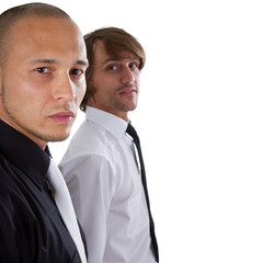 Two fresh businessman