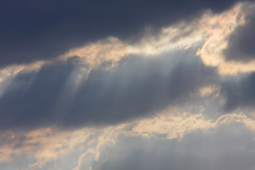 Obraz premium Background of sky with thunderclouds.