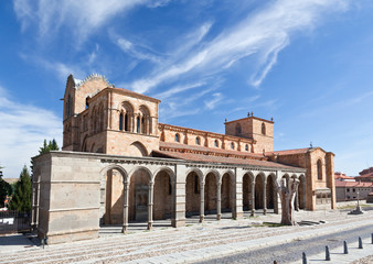 Fototapeta premium The San Vicente Basilica in Avila