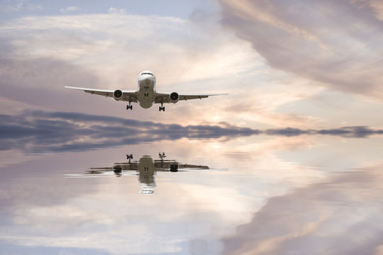Airplane reflextion