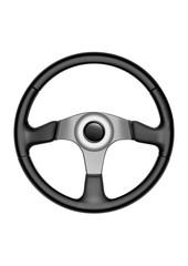 Sports car steering wheel