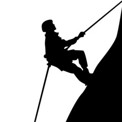 Climber silhouette