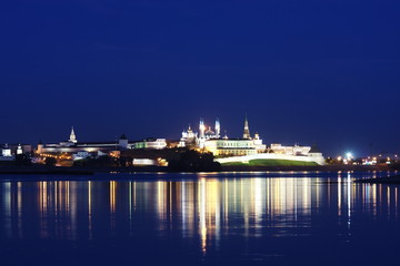 Fototapeta na wymiar landscape with a kind on Kremlin, Russia