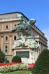Fototapeta na wymiar Detail of Hungarian Royal Palace, Budapest