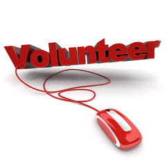 Fototapeta premium Volunteer online