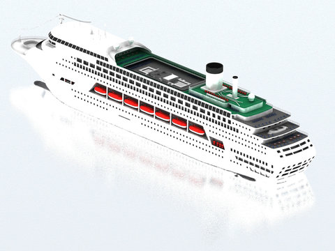 luxury white cruise ship