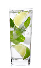Mint, lime ice vodka
