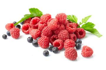 berries on white background