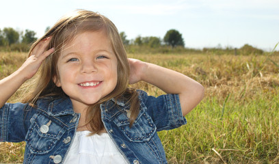 Little girl posing