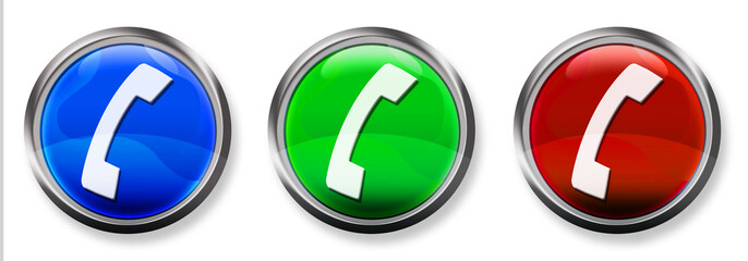 Phone 3-D RBG Buttons