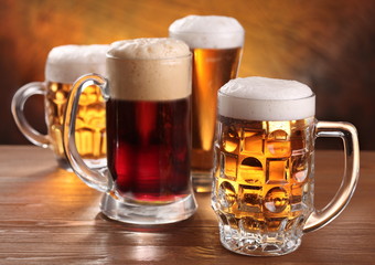 Cool beer mugs.