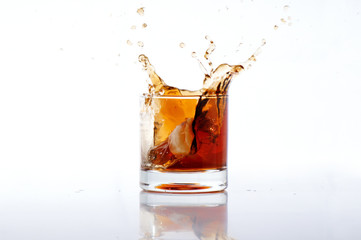 alcoholic beverages on a white background