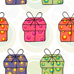 Xmas Geschenk - seamless pattern