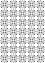 Repeating abstract tile patterns