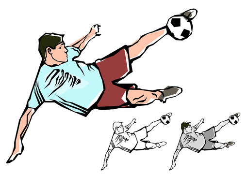 soccer player illustration