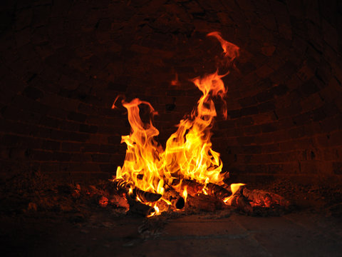 All' interno del forno