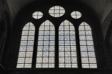 Vitraux de l'abbaye du Mont Saint Michel