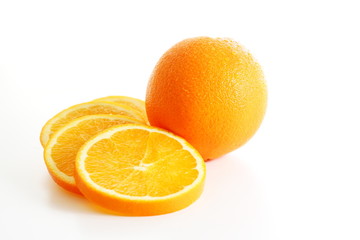 Orangen - Orange mit Orangenscheiben