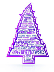 The tree of magic words of the New Year