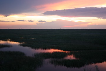 everglades sunset