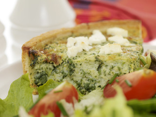 Quiche and Salad