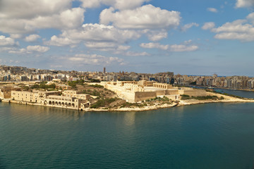 Grand harbour bastions. Valetta. Malta