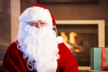 Indoor portrait of Santa Claus