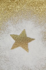 Weihnachtskarte mit goldenem Stern