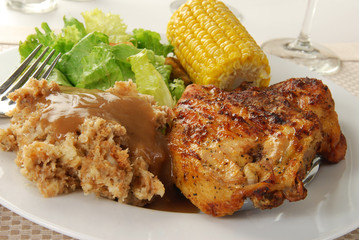 Chicken with stuffing