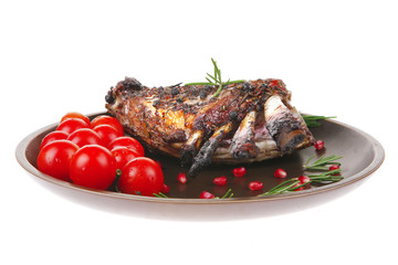 ribs portion on plate