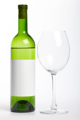 White wine bottle