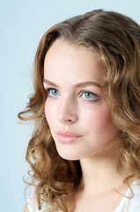Naklejka premium Beautiful Woman Face