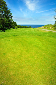 Golf course on Bornholm island